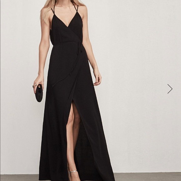 Reformation Seine Dress Black Brand New 